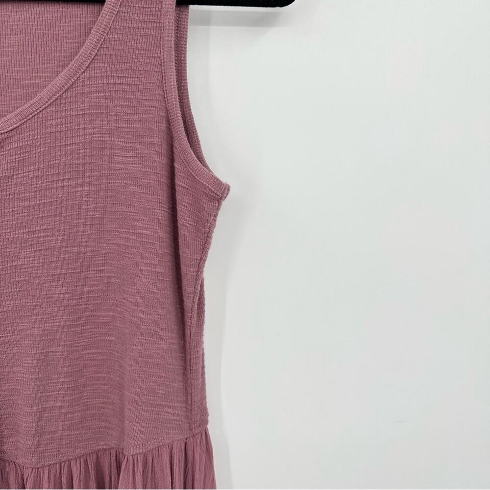FRYE | Easy Button Down Midi Dress In Dusty Mauve Size Extra Small - Picture 4 of 7